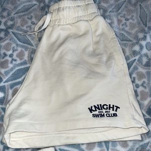 Knight swim buttercream swim shorts
